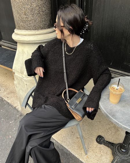 oversized jumper, wide leg trousers, leather loafers, basic t-shirt, lipstick, my bag, hair clip, sunglasses, gold hoops, chain necklace, arket, cos, lancome via fenwick, tory burch, emi jay, le specs via net-a-porter, astrid & miyu, daisy jewellery, topshop via asos, reformation

Black Friday/Cyber Week discount codes: 
wool blend trousers: cos 25% off selected pieces
lancome lipstick: fenwick 20% off
tory burch bag: my bag 30% off 
gold hoops: astrid & miyu 25% off 
chain necklace: daisy jewellery 20% off 
wool blend trousers (alternative) reformation: 25% off everything 

black friday deals ⬆️

#LTKeurope #LTKstyletip #LTKCyberSaleUK