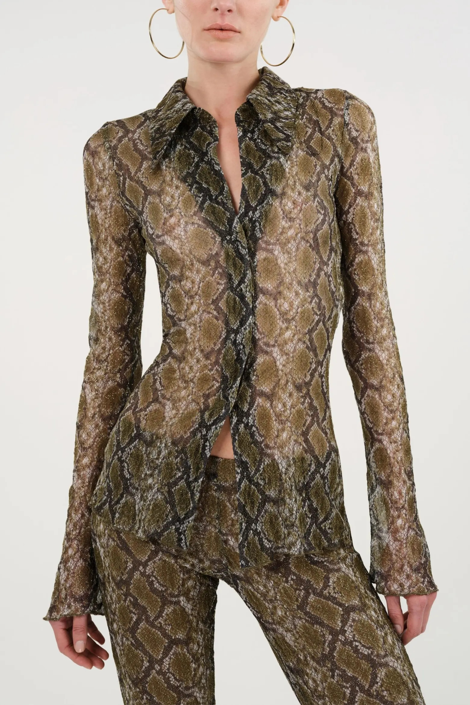 Nocturne Snake Print Shirt (Women) | Nordstrom | Nordstrom