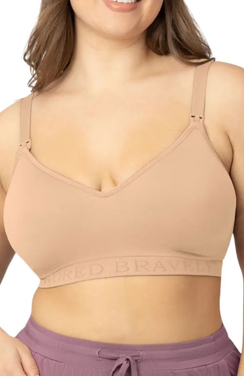 Kindred Bravely Busty Contour Hands-Free Pumping & Nursing Bra- Sizing Options Available in E-H Cup in Beige at Nordstrom, Size Small Dd | Nordstrom