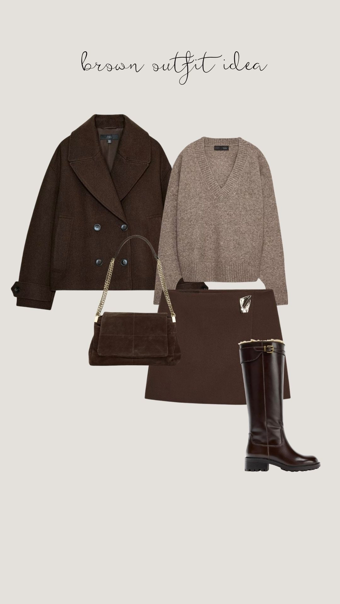 Brown day date outfit 

#LTKwinter