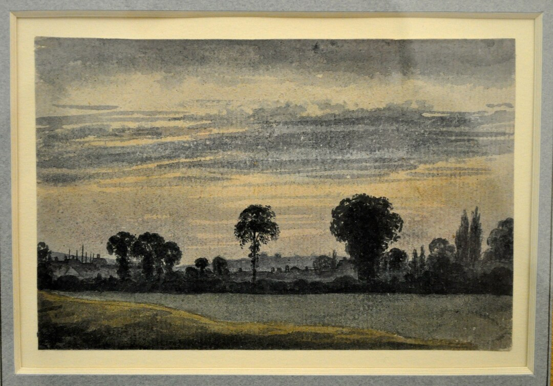 19th Century French Landscape Watercolor Painting daubigny - Etsy | Etsy (US)