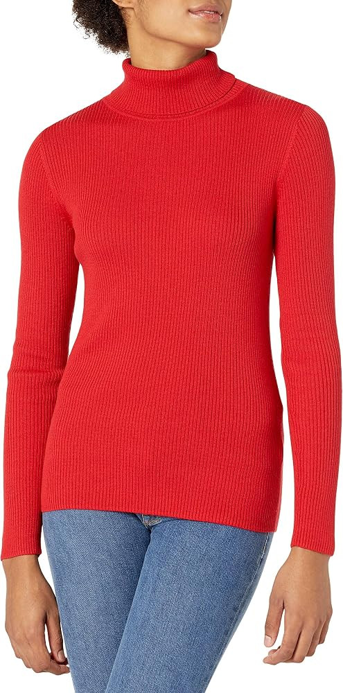 Amazon Essentials Women's Slim-Fit Lightweight Long-Sleeve Turtleneck Sweater | Amazon (US)