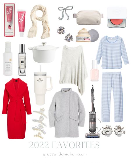 2022 Favorites // winter coats, lake pajamas, stanley cup, shark vacuum, jo malone, lululemon belt bag, wedding earrings

#LTKwedding #LTKstyletip #LTKhome
