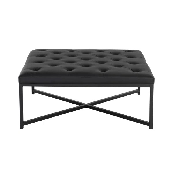 Vegan Leather Ottoman | Wayfair North America