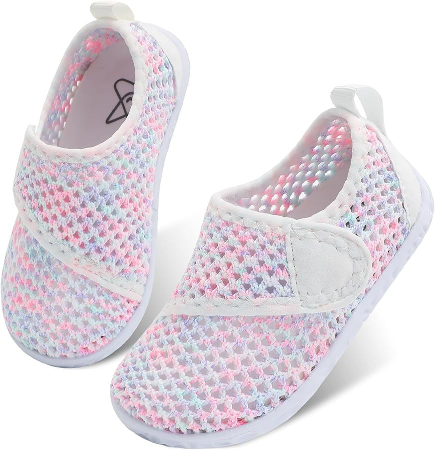 LeIsfIt Toddler Water Shoes Boys Girls Aqua Socks Kids Breathable Swim Shoes Non-Slip Barefoot Be... | Amazon (US)