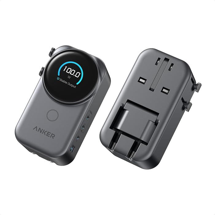 Anker Universal Charger, 100W GaN USB C Travel Fast Charging, No AC Outlet | Amazon (US)