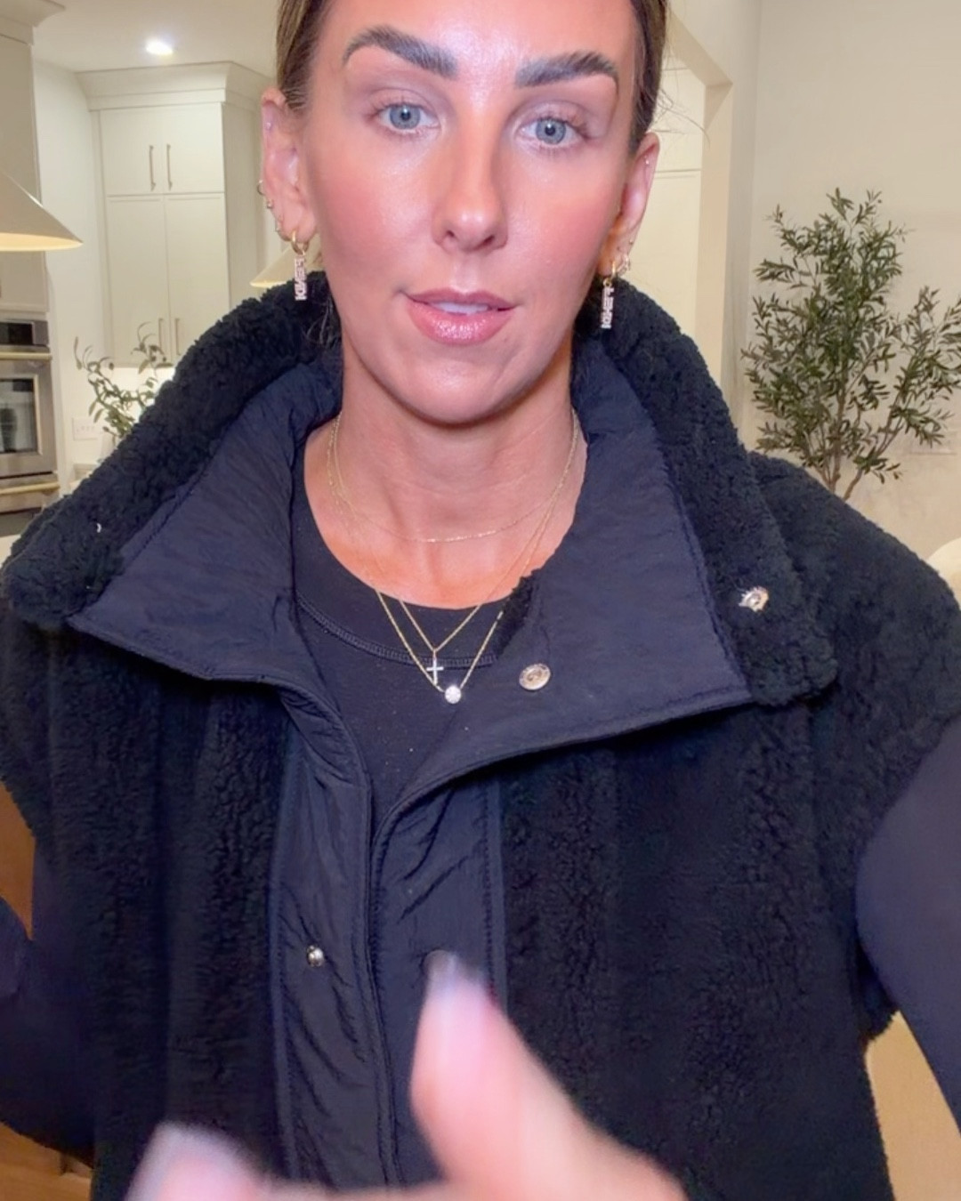 Top-medium 
Vest-small
Sweatpants-small


#LTKootd #LTKFindsUnder100 #LTKTall