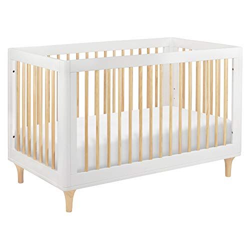 Babyletto Lolly 3-in-1 Convertible Crib with Toddler Bed Conversion Kit in White and Natural, Greeng | Amazon (US)