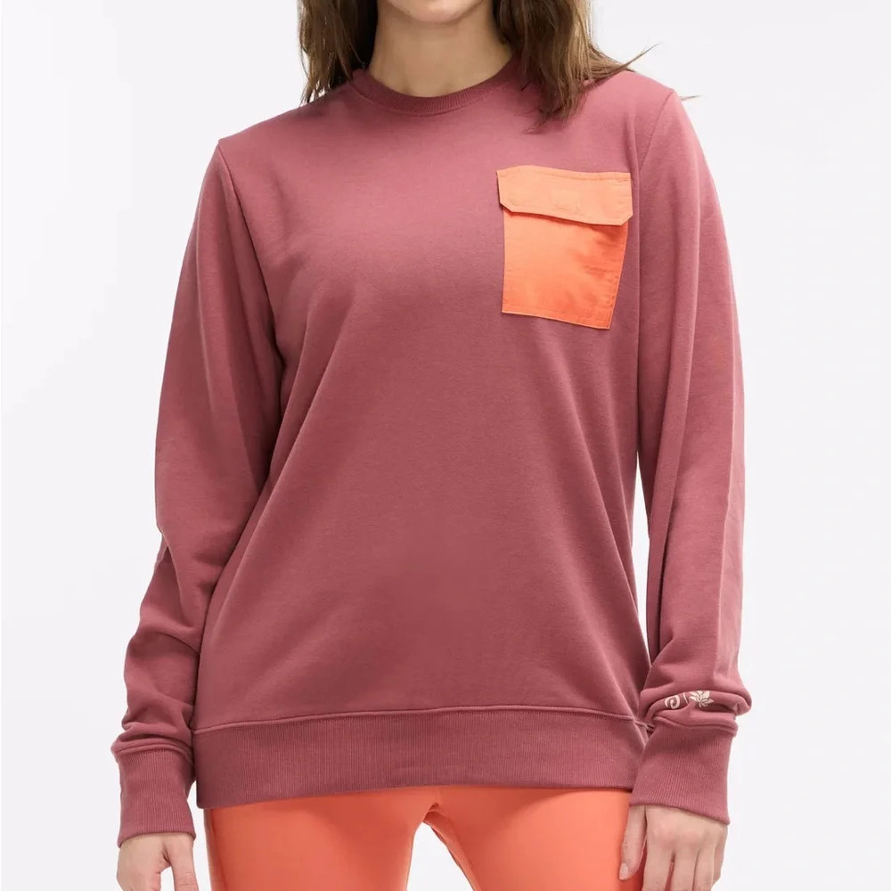 NWT Peloton Emma Lovewell Fleece Pocket Crew Red Rouge | Poshmark
