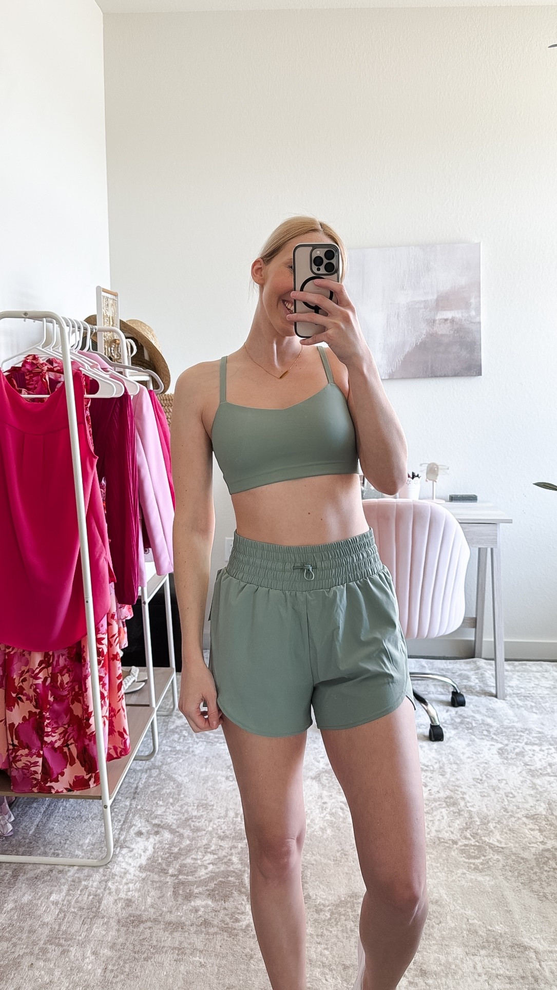 Target activewear outfit! ⭐️ I will be wearing this matching activewear set all Summer long!

Sports bra  - size small, light support with built-in padding, material is so soft and comfortable! I always size up in sports bras.

Athletic shorts - size XS, built-in underwear, comfortable and great length!

White sneakers - size 8 fit tts

Target activewear  / spring activewear / workout outfit / matching workout set / Target finds / Target Spring / Target must haves

#LTKStyleTip #LTKActive #LTKSeasonal