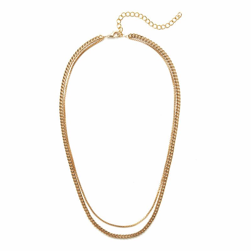 Kearny Layered Chain Necklace | Rocksbox