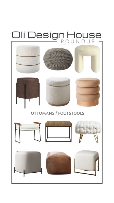 Roundup of ottomans and  footstools. 

Sherpa ottoman, tufted ottoman, velvet ottoman, leather ottoman, leather pouf ottoman, chunky knit ottoman, chunky knit foot stool, metal and upholstered foot stool, leather foot stool, knit pouf ottoman

Modern organic home

#LTKstyletip #LTKFind #LTKhome