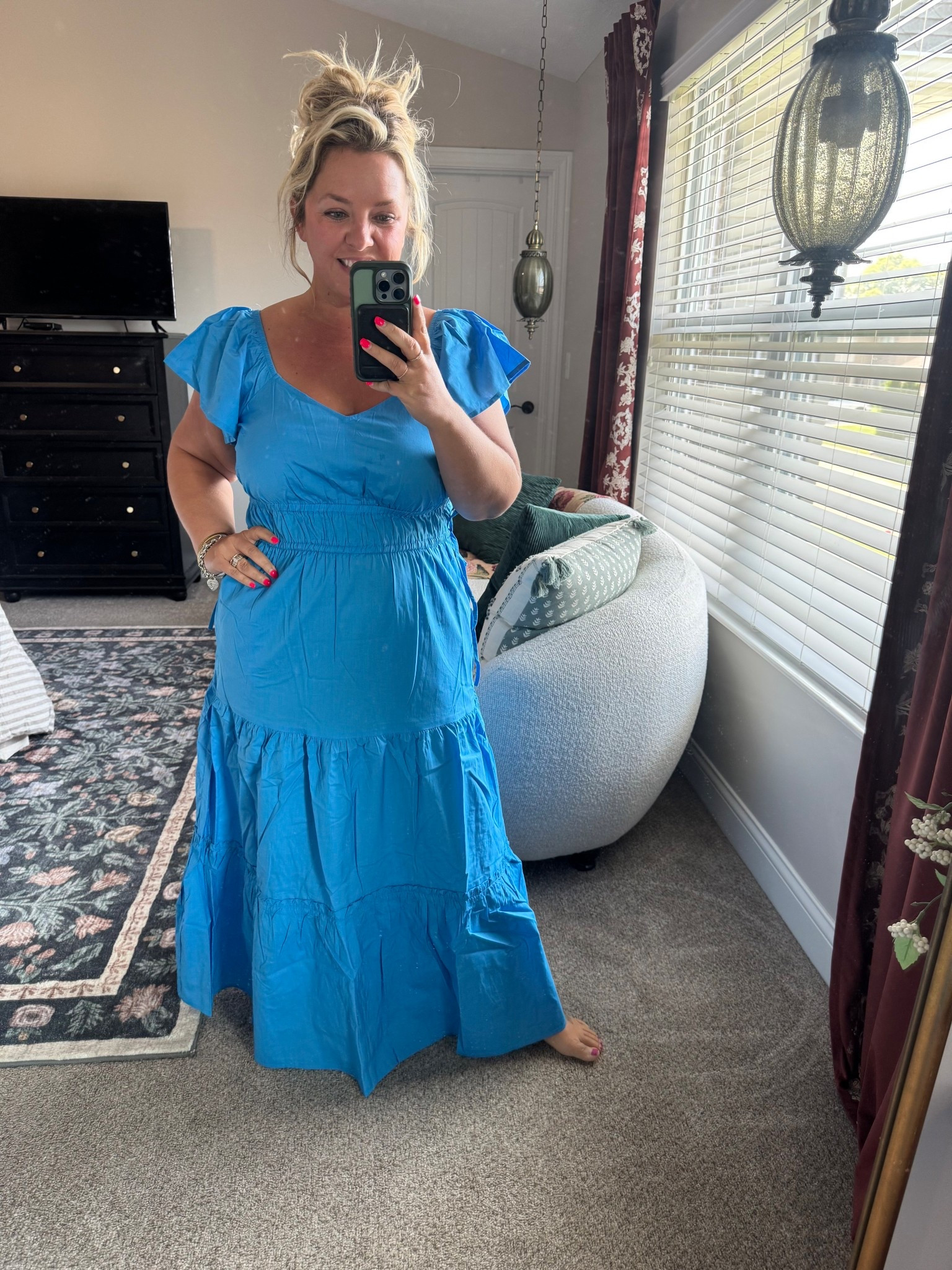 This Walmart maxi dress is DARLING! Comes in other color ways too, true to size, I’m wearing my usual Large & I’m 5’2” so it’s petite friendly too!

#LTKMidsize #LTKPetite #LTKFindsUnder50
