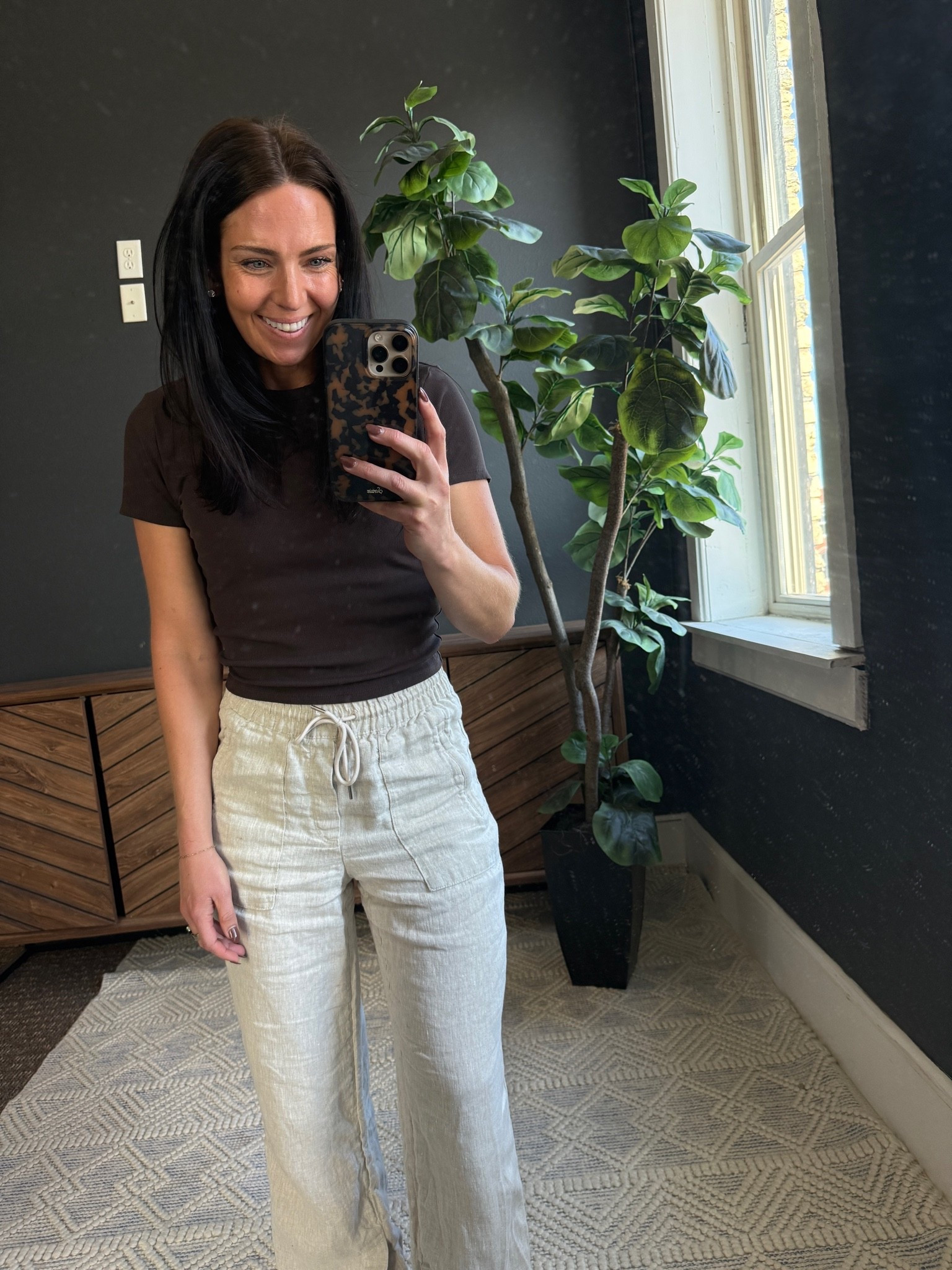 The ribbed top that I have in multiple colors. I did size up to a medium for full torso coverage and a slightly looser fit. And these 100% linen pants are lightweight and such a staple for summer.

#LTKSeasonal #LTKOver40 #LTKSaleAlert