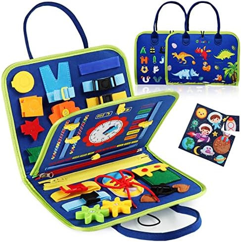 Guolely Busy Board Montessori Toy for 1 2 3 4 Year Old Toddlers - Educational Activity Developing... | Amazon (US)