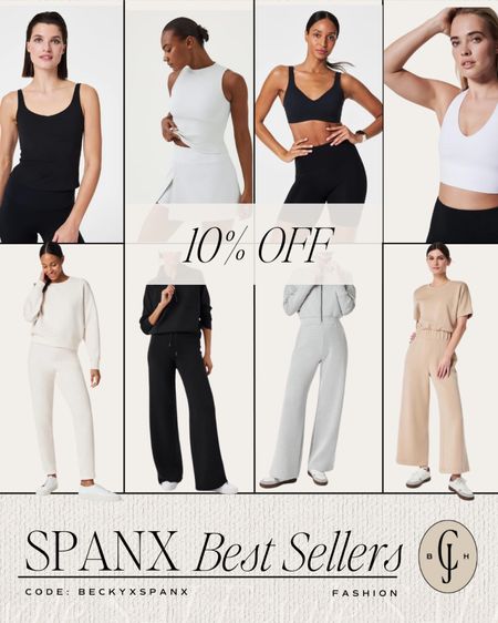 Spanx best sellers and use my code  BECKYXSPANX- good for 10% off purchase + free shipping (excluding sales).