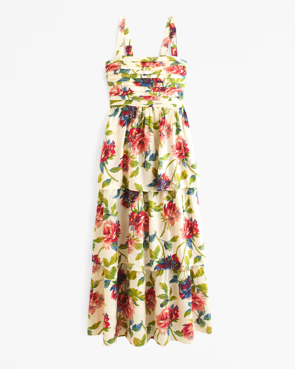 Women's The A&F Emerson Tiered Maxi Dress | Women's Dresses & Jumpsuits | Abercrombie.com | Abercrombie & Fitch (US)