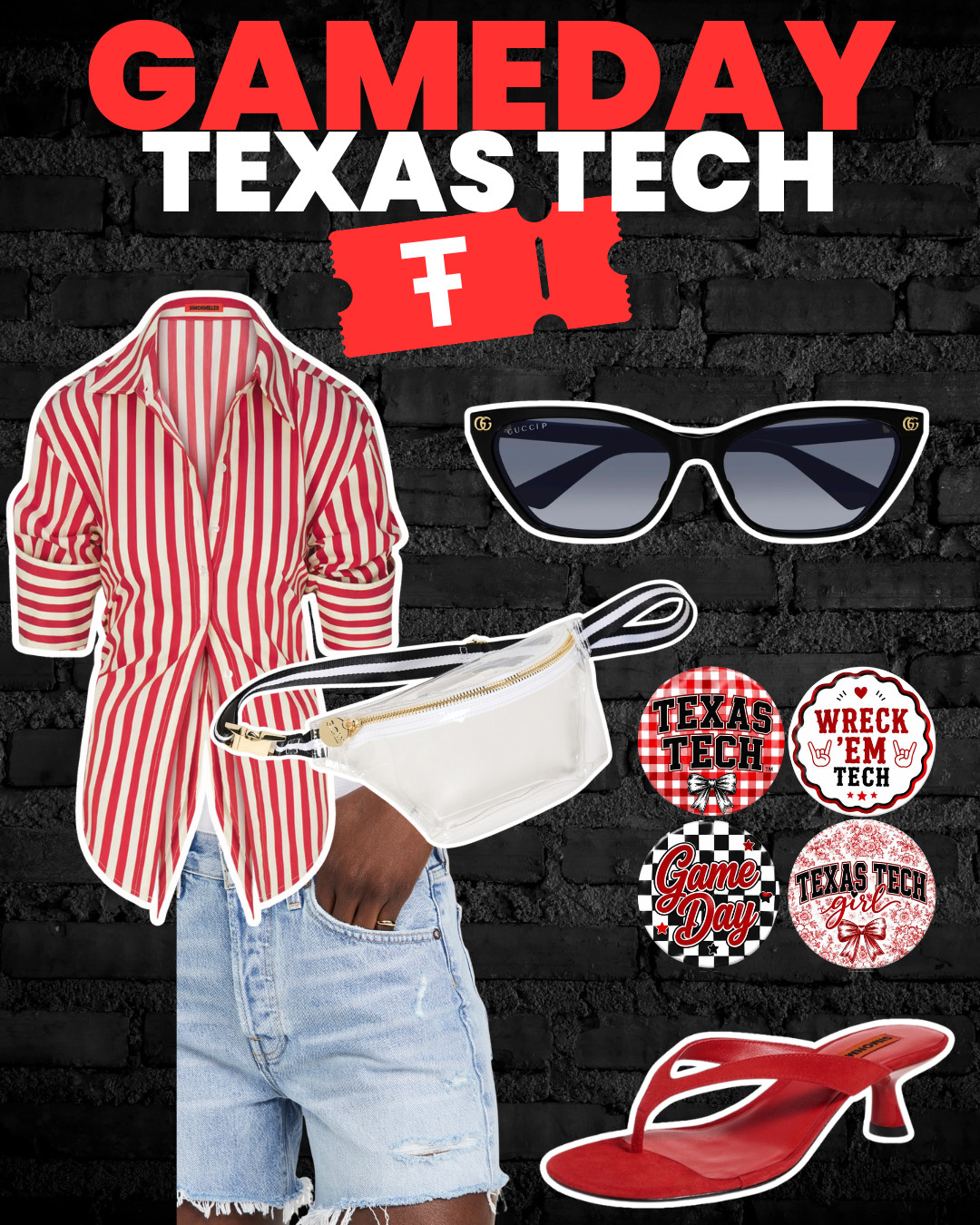 Texas Tech gameday look 

 