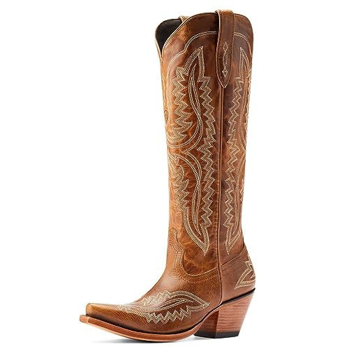 ARIAT Women's Casanova Shades Of Grain 16In Top Cowgirl Boot Brown 12 B | Amazon (US)