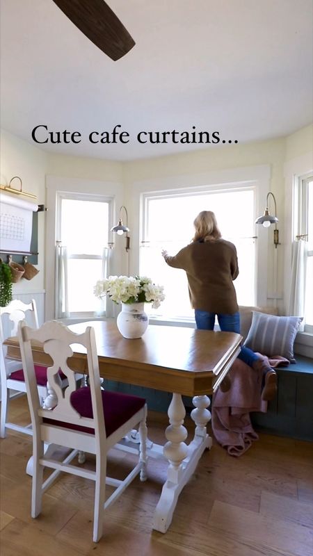 $4 cafe curtains for the kitchen window: window curtains, Walmart find, home decor 

#LTKVideo #LTKStyleTip #LTKHome