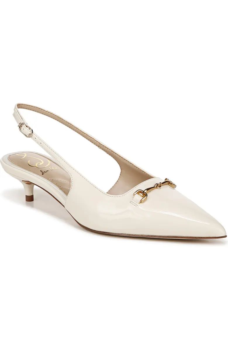 Sam Edelman Farrah Kitten Heel Pointed Toe Slingback Pump (Women) | Nordstrom | Nordstrom