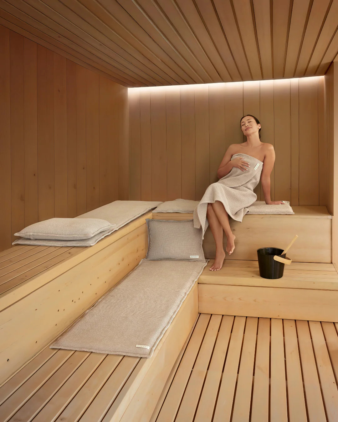 SAUNASOFA™ Mat & Pillow Set | BADESOFA