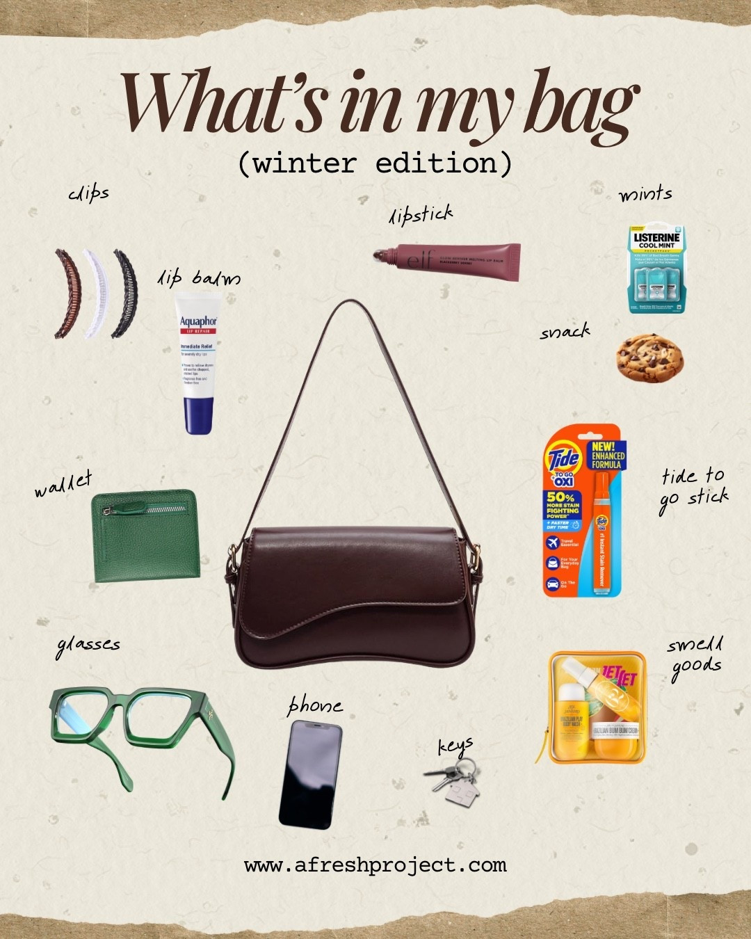 What’s in my bag winter edition ❄️ours

#LTKBeauty #LTKdayinmylife #LTKootd