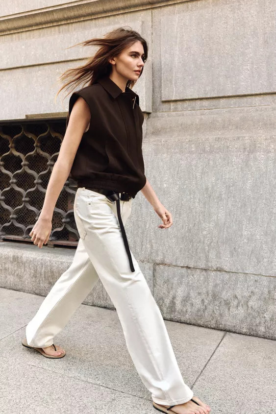 GILET CROISÉ EN DENIM Z1975 | Zara US