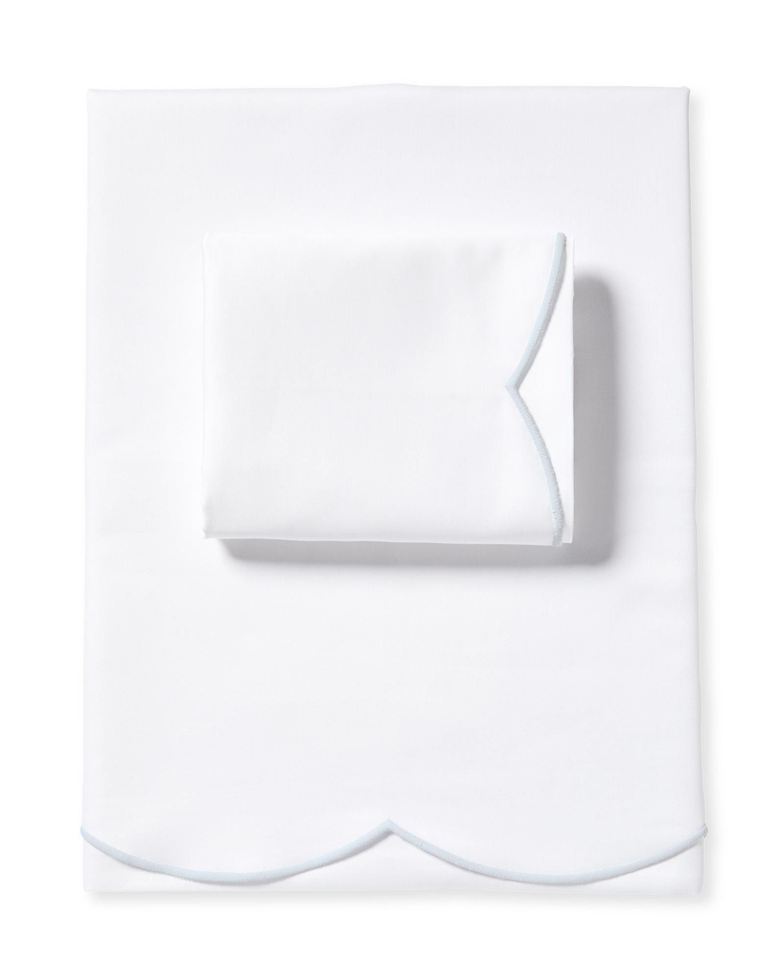 Scallop Sateen Sheet Set | Serena and Lily