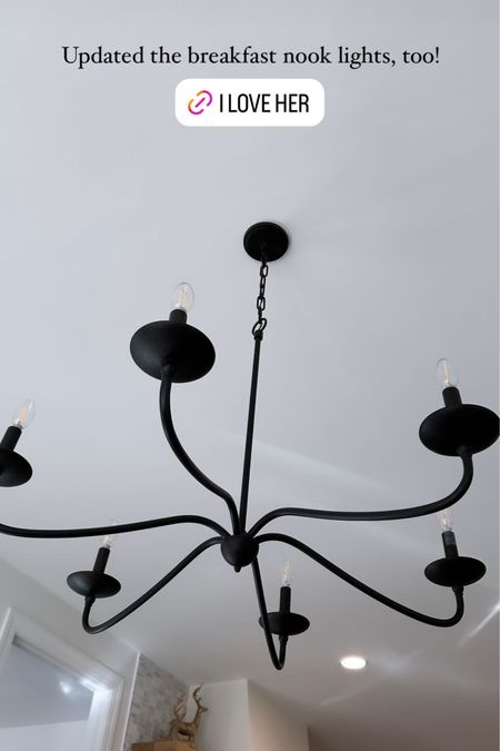 New chandelier for kitchen nook. 

#LTKhome