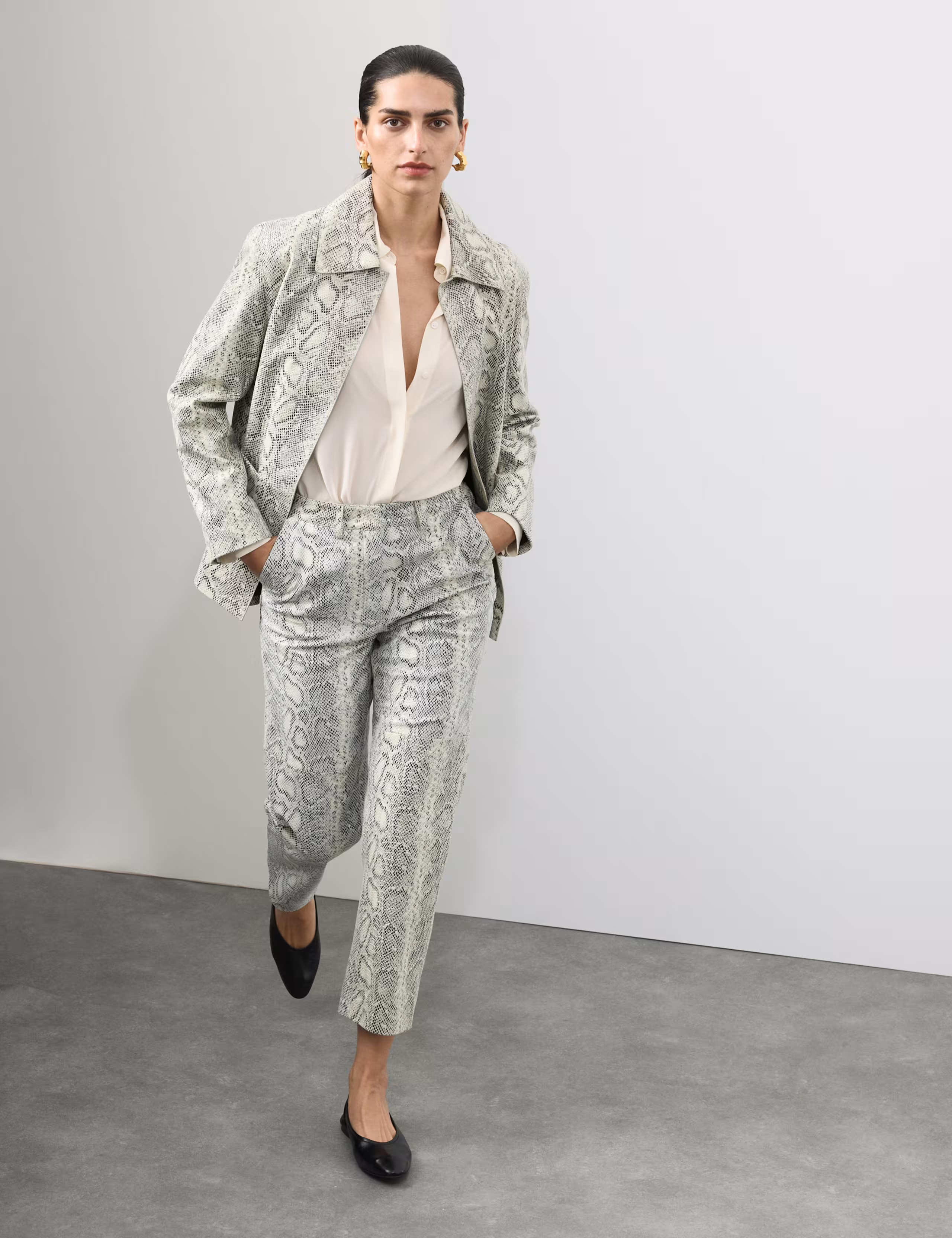 Leather Snakeskin Print Jacket | Marks & Spencer (UK)