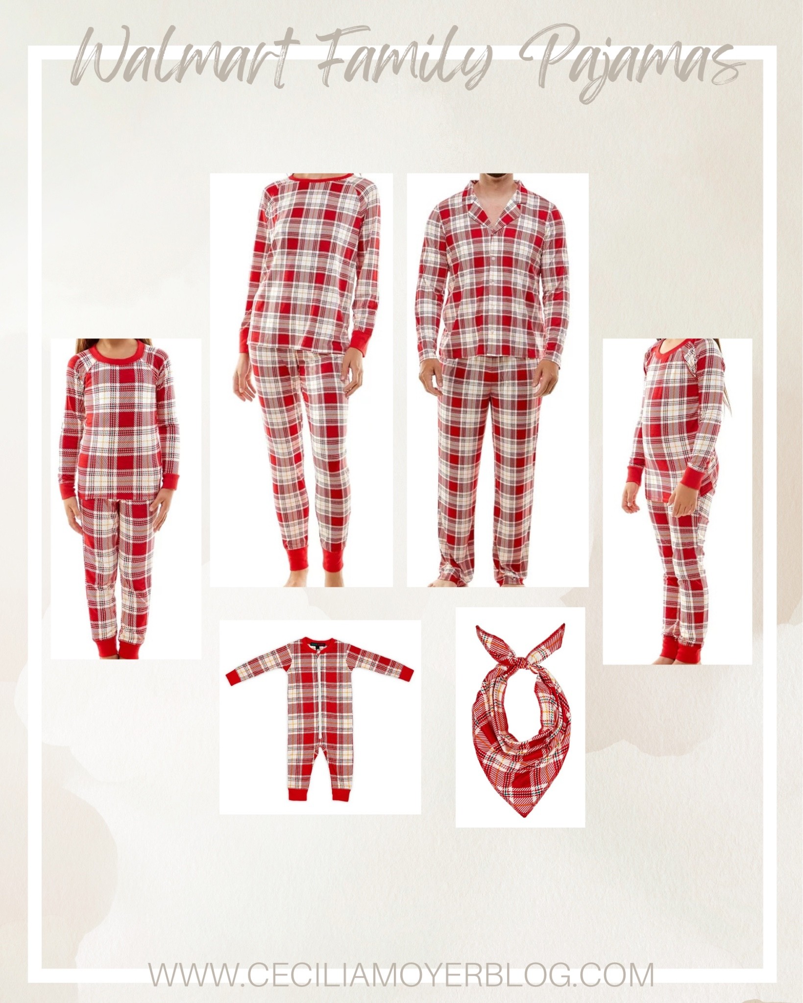 Walmart pajama sets for the family!  Red and white plaid pajamas - kids pajamas - holiday pajamas - Christmas pajamas - pet pajama - mens pajamas - pajama sets - kids clothes - matching family pajamas  

#LTKfamily #LTKunder50 #LTKHoliday