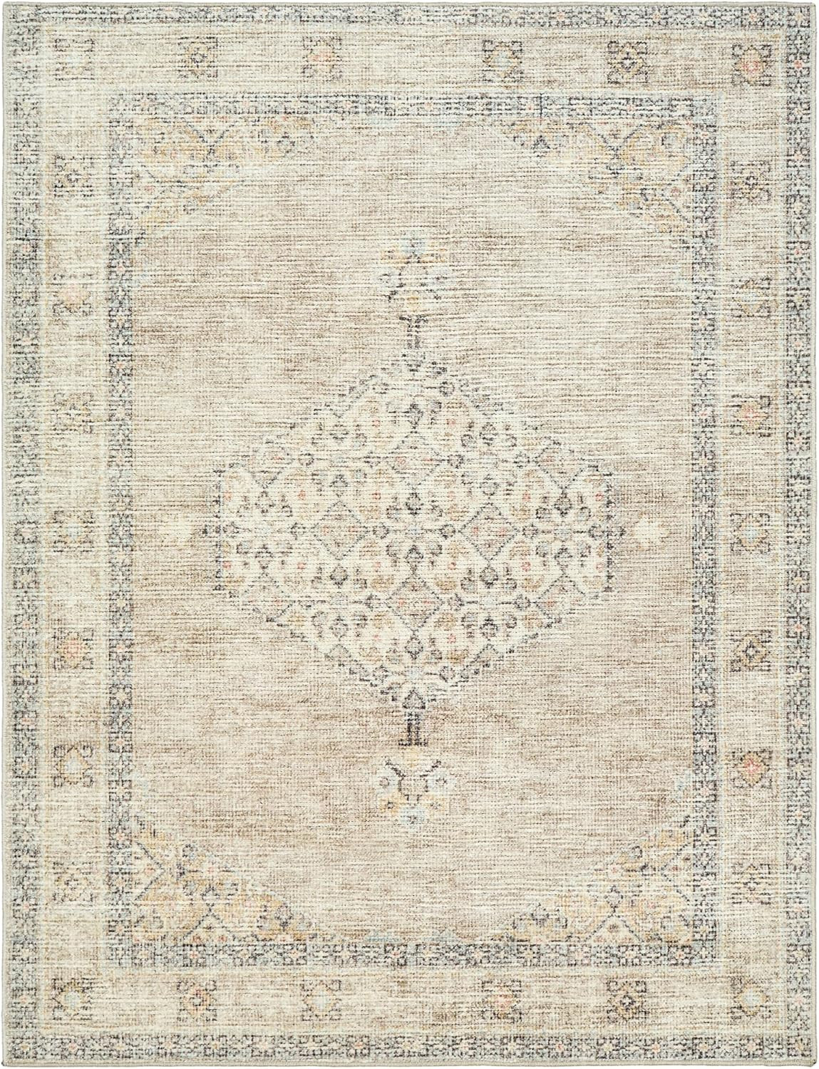 Livabliss x Becki Owens Lila Medallion Area Rug, 3'11" x 5'7", Off-White | Amazon (US)