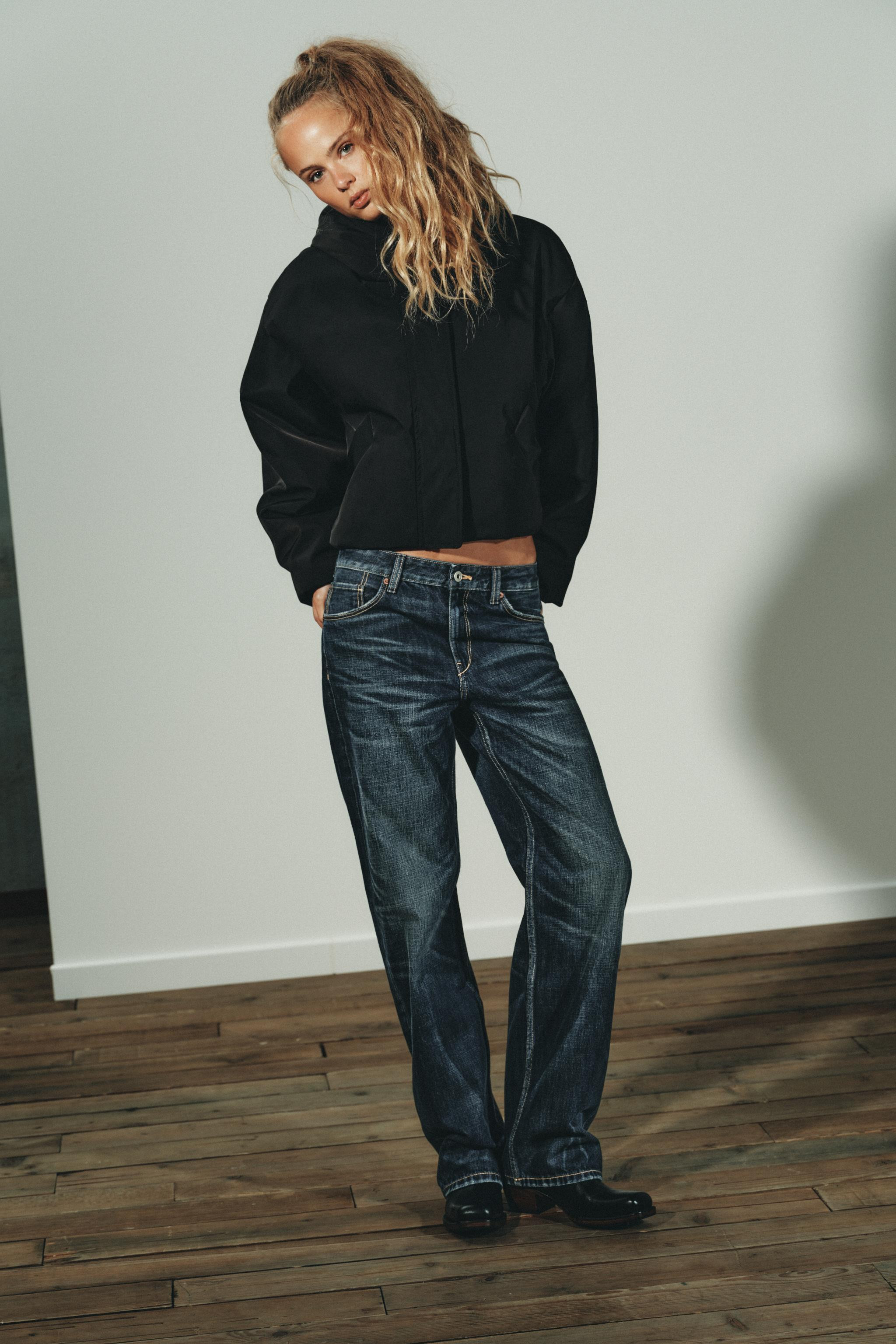 WATER REPELLENT WINDPROOF FAUX FUR HOODIE PUFFER JACKET | Zara US