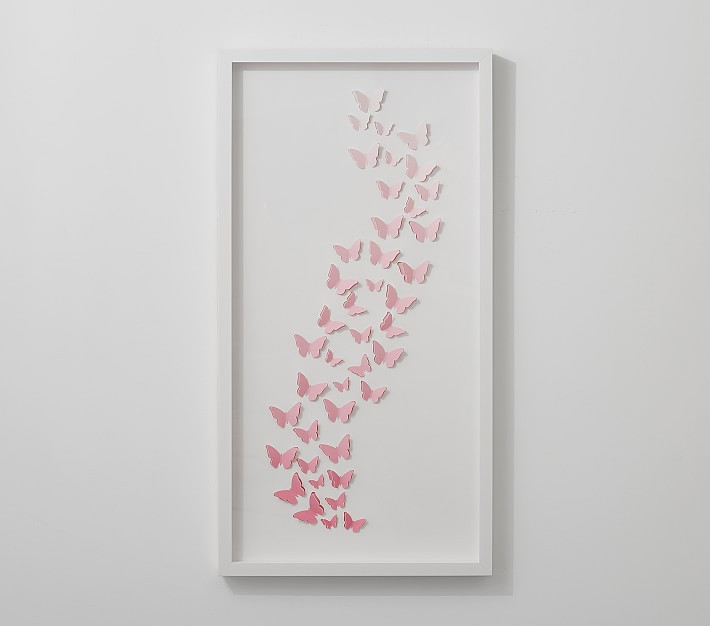 Butterfly Shadowbox Art | Pottery Barn Kids