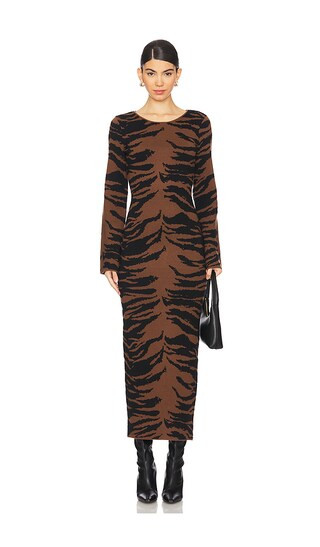 Cecily Sweater Dress in Brown Multi | Revolve Clothing (Global)