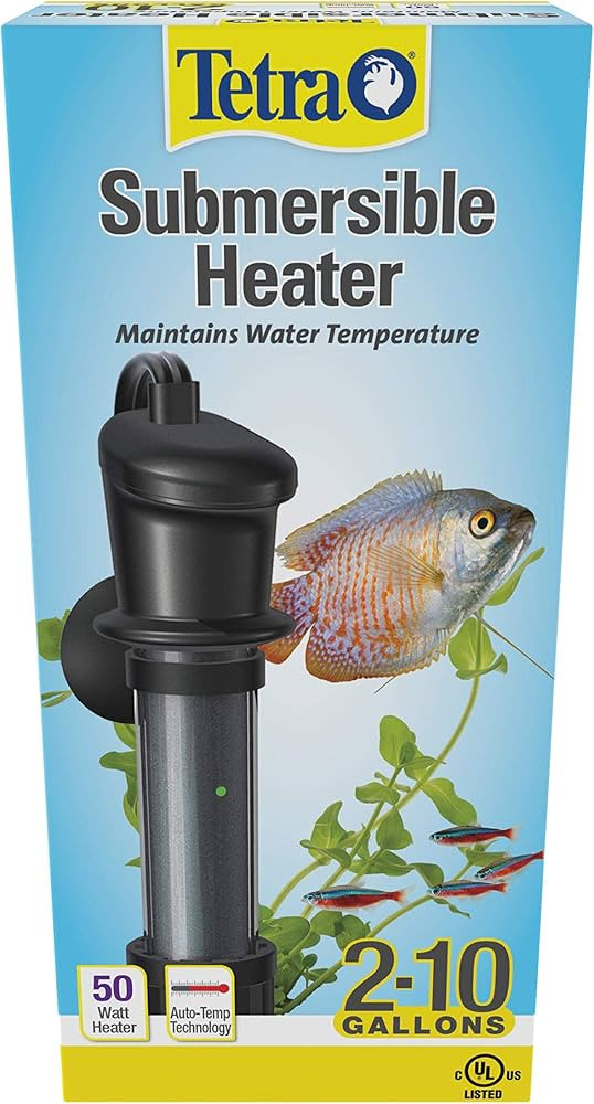 Tetra HT Submersible Aquarium Heater With Electronic Thermostat, 50-Watt | Amazon (US)