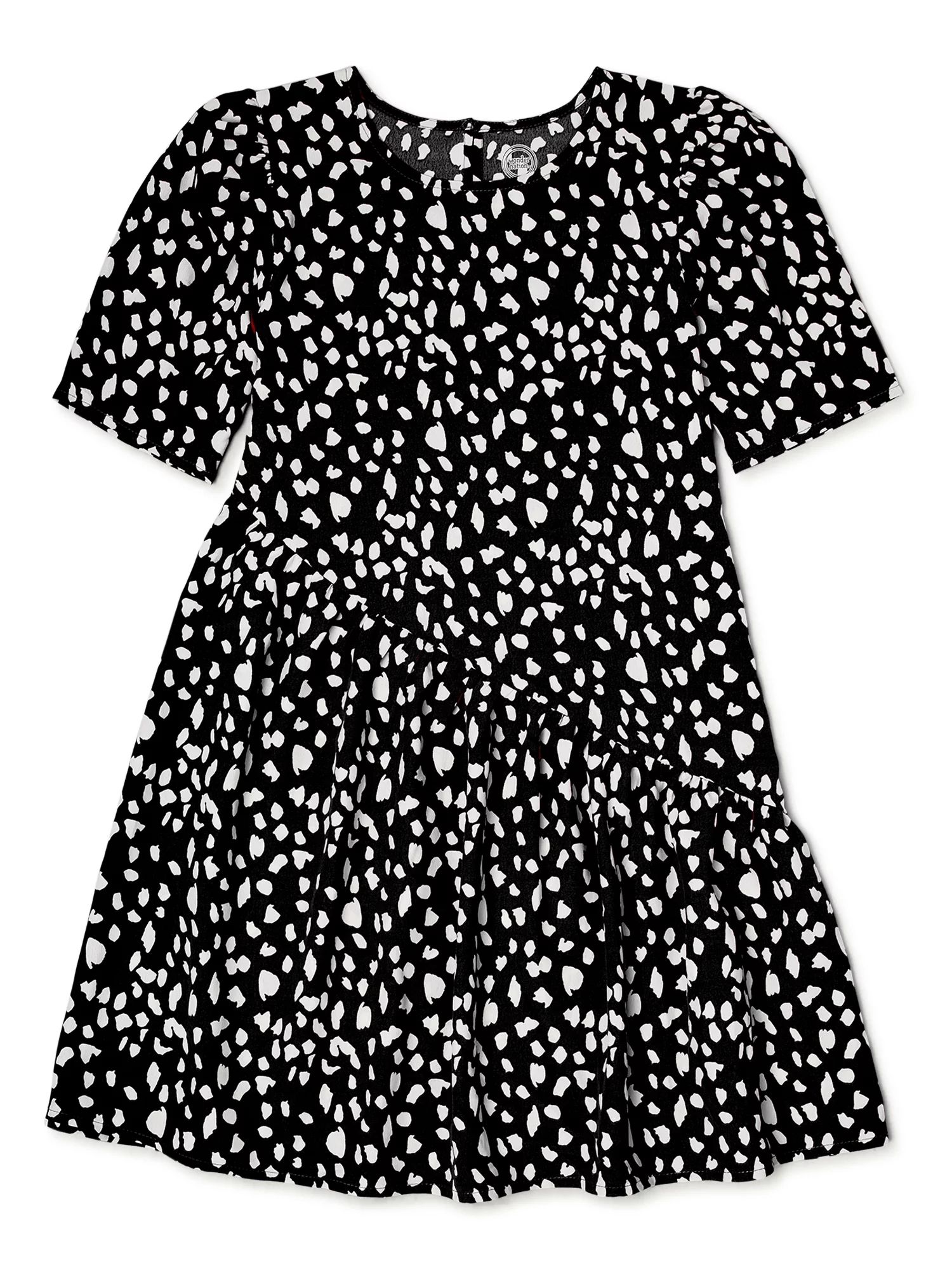 Wonder Nation Girls Asymmetrical Dress, Sizes 4-18 & Plus | Walmart (US)