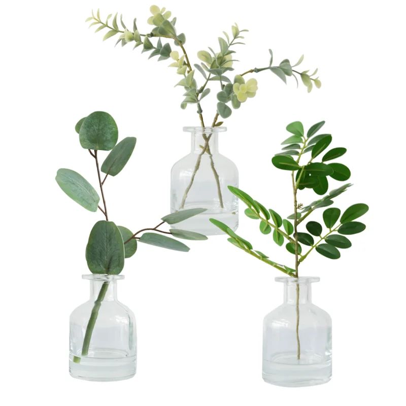 3 - Piece Artificial Eucalyptus Plant in Pot Set | Wayfair North America