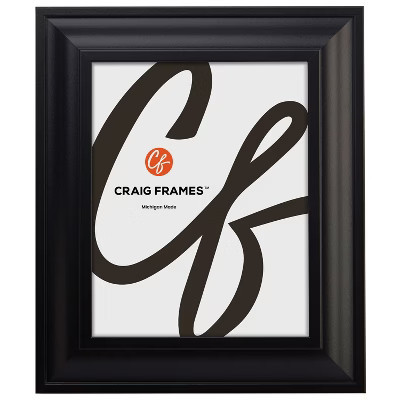 Craig Frames 16x20 Inch Picture Frame, Satin Black, Upscale Style, 2.0" MDF Moulding, Matte Finish, Plexiglass Facing and Hanging Hardware | Target
