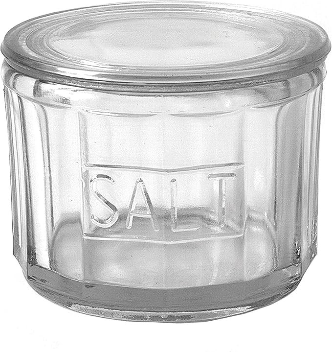 Creative Co-op DA3024 Salt Glass, 4.5"L x 4.5"W x 3.5"H, Clear | Amazon (US)
