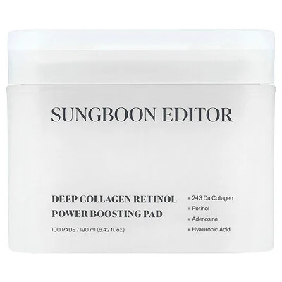Sungboon Editor, Deep Collagen Retinol Power Boosting Pad, 100 Pads | iHerb