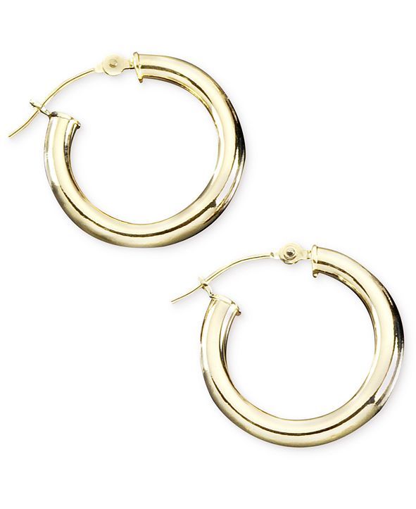 14k Gold Hoop Earrings | Macys (US)