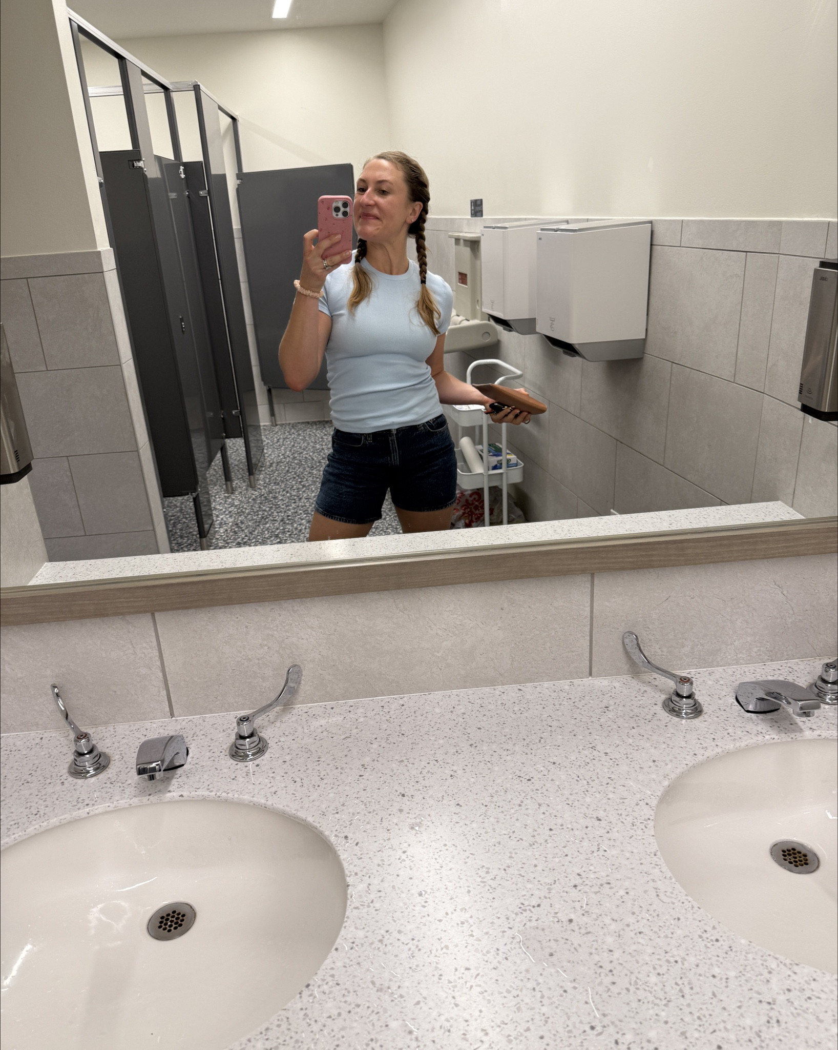 Strong thighs and Jean shorts 