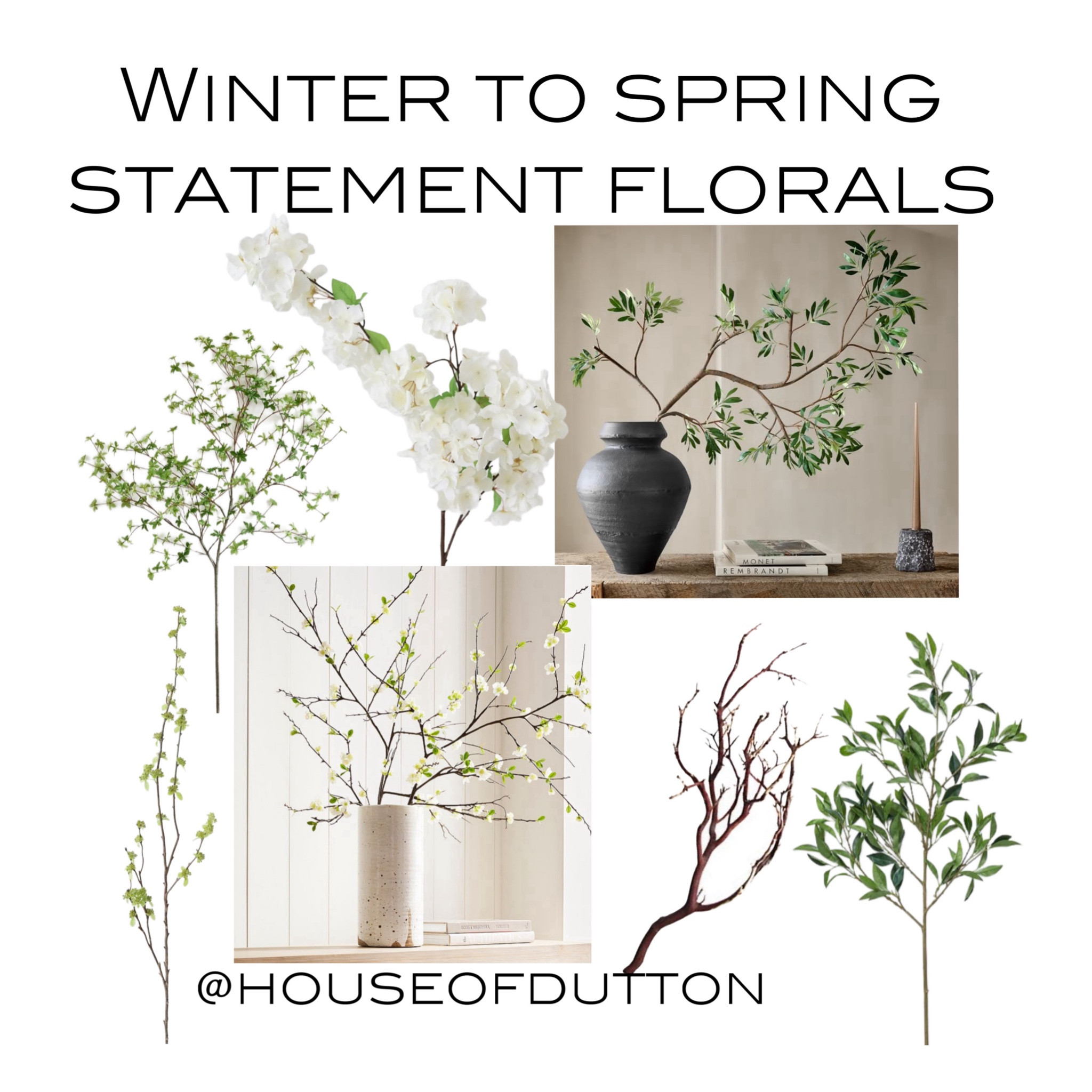 Winter to spring statement florals…

You would only need 1-2 stems and a large vase for a modern organic look

#LTKSeasonal #LTKfamily #LTKhome