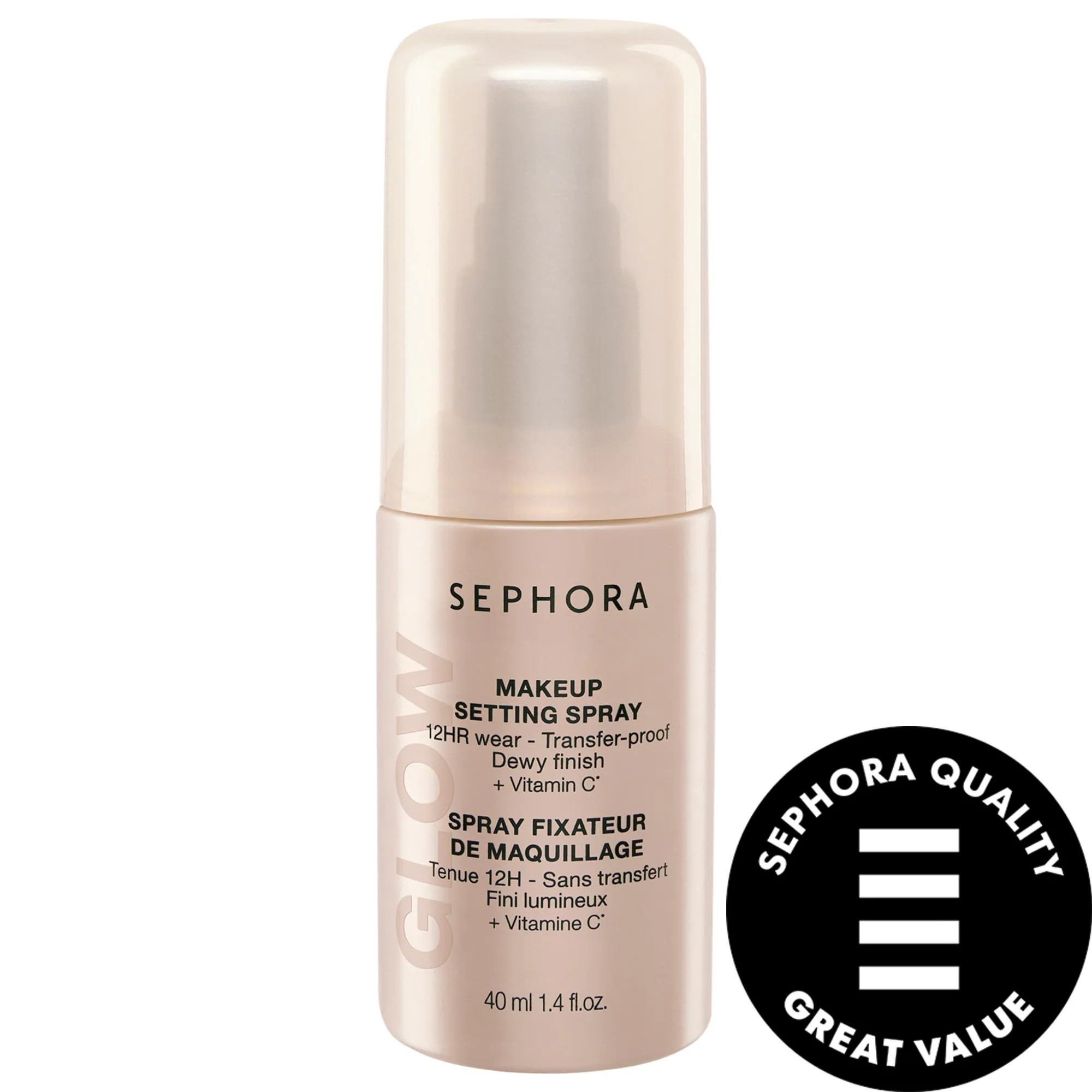 SEPHORA COLLECTION Mini Glow 12HR Wear Transferproof Makeup Setting Spray with Vitamin C 1.54 oz/40 mL | Sephora (US)
