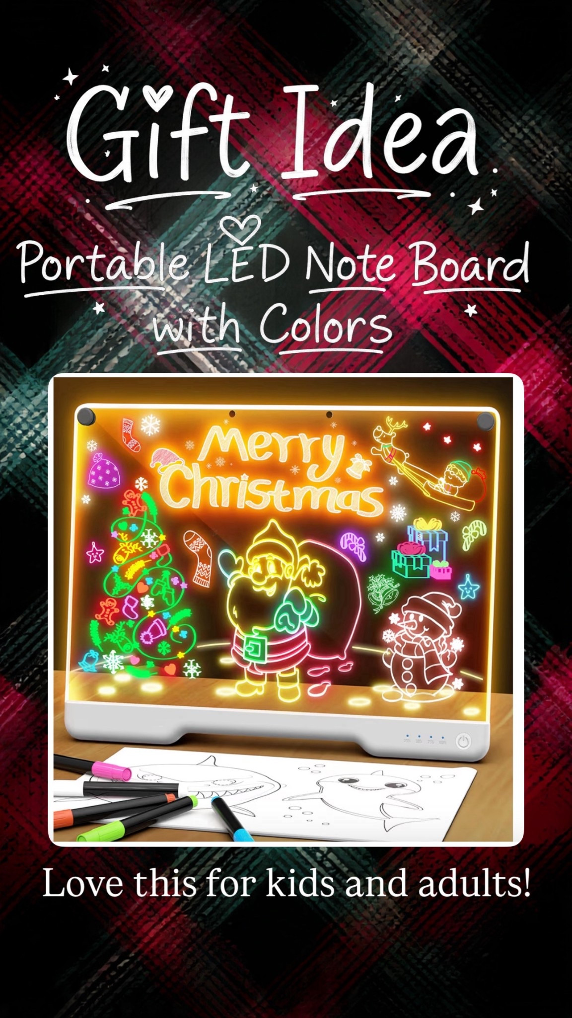 Portable LED Note Board with Colors. Only $55 

#LTKSaleAlert #LTKGiftGuide #LTKHoliday