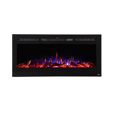 The Sideline Electric Fireplace for Recessed or Wall Mount Installation | Wayfair Professional