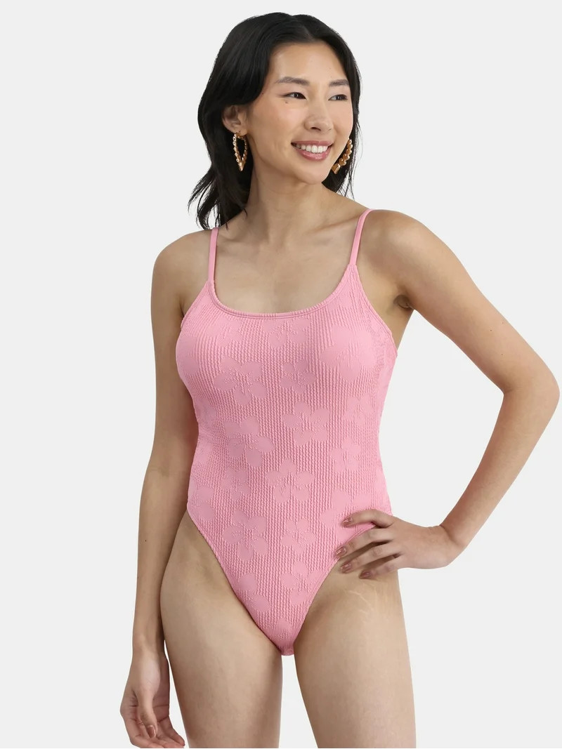 No Boundaries Women's Hibiscus One Piece Monokini, Sizes XXS-XL | Walmart (US)