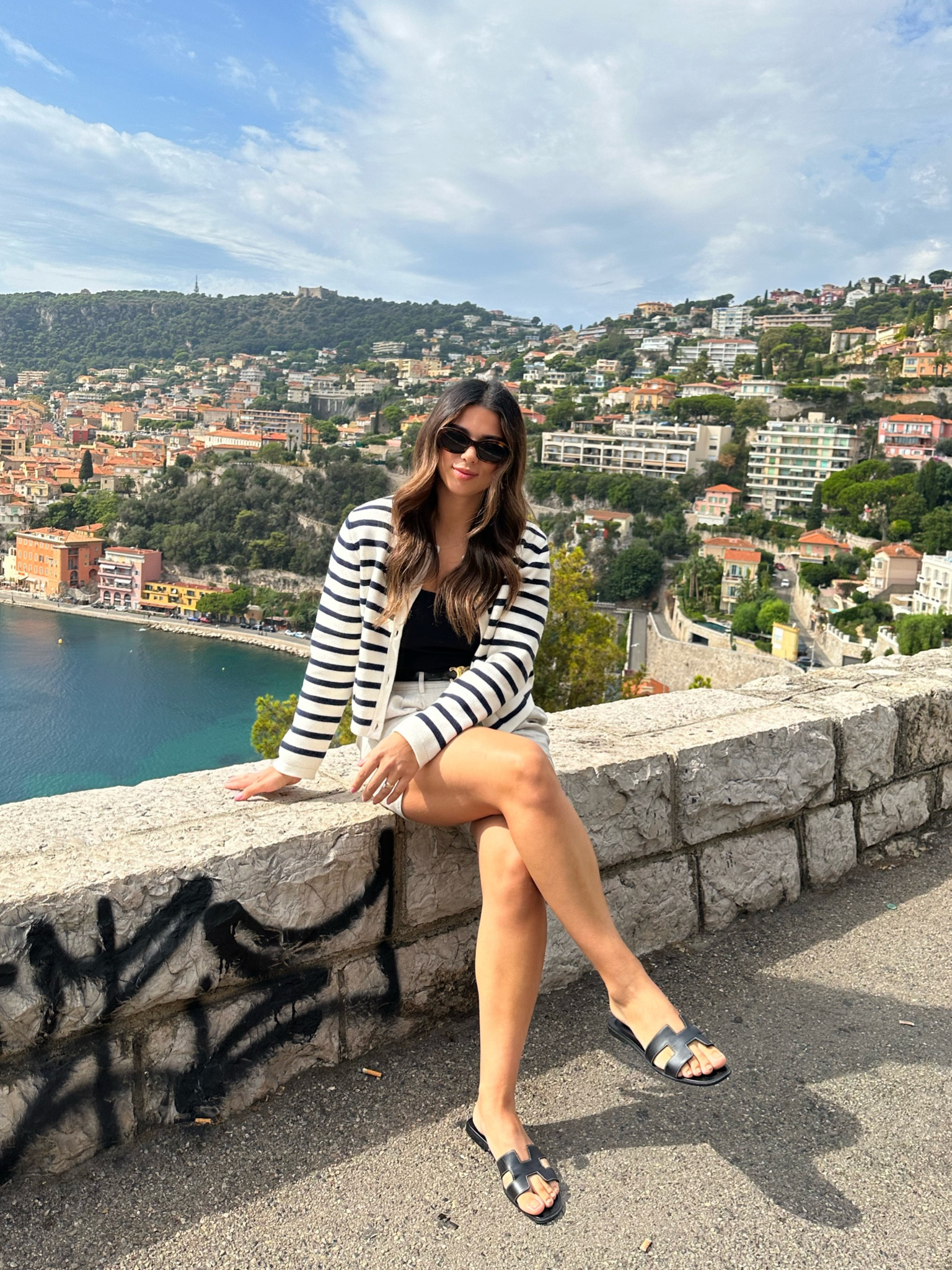 Stripped cardigan, shorts 

#LTKeurope #LTKfindsunder100 #LTKxMadewell